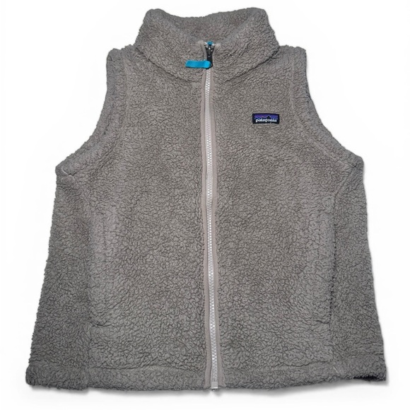Patagonia Other - Girls Patagonia Fleece Tan Vest Size M 10